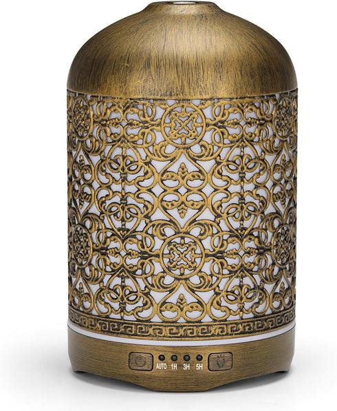 kakoda 250ML Essential Oil Aromatherapy Diffuser for Home Bedroom Office Metal Hollow Decorative