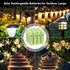 Hronn 1.2V 700mAh 16 Pack AA NiMH Rechargeable Battery, Double A Solar Lights Battery for Outdoor String Light, Pathway
