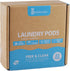 Free And Clear Eco Friendly Laundry Detergent Pods, 32 Pacs, Powerful Stain and Odor Removal, Biodegradable