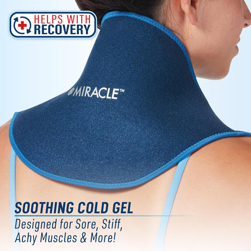 Miracle Back Relief Gel-Infused Compression Wrap for 360-Degree Neck, Shoulder & Back Support, Comfortable Upper/Lower