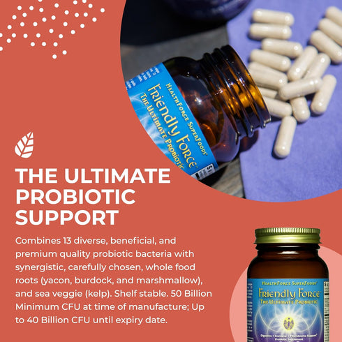 HealthForce SuperFoods Friendly Force, 60 Vegan Capsules