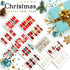 TailaiMei 12 Sheets Christmas Full Wraps Nail Polish Stickers - Self-Adhesive Nail Art Decals with Nail File
