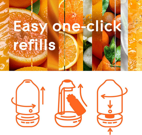 Glade Aromatherapy Diffuser & Essential Oil, Uplift Your Day Scent, Air Freshener for Home, Notes of Orange & Neroli,