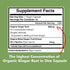 American Standard Supplements Organic Ginger 3850mg Per Serving with Organic Black Pepper Extract, Vegan, Gluten Free, Non-GMO, 90 Capsules, 90 Servings