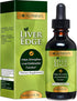 Go Nutrients Liver Edge, Milk Thistle Supplement for Liver Cleanse, Detox & Repair, Organic Liquid Drops, 2 oz, 48