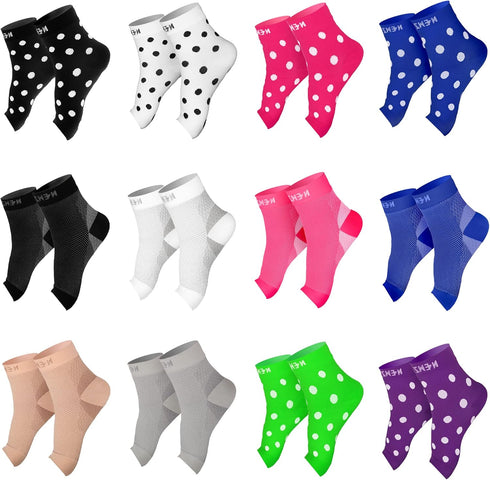 NEWZILL Plantar Fasciitis Socks with Arch Support, Compression Sleeve for Foot Care and Circulation