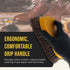 Dura-Gold Long Bristle Horse Hair Leather Cleaning Brush for Car Interior, Upholstery, Fabric, Carpet