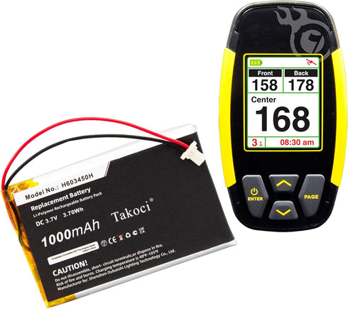 SCESMIA 4000 4000+ GPSA43094 H603450H 3.7V 1000mAh Swami Battery Replacement Compatible with Izzo Swami Golf