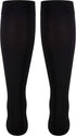 NuVein Medical Compression Stockings, 15-20 mmHg Support, Knee Length, Open Toe, Black, Small