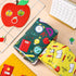 Whaline 12 Sheet Back to School Wrapping Paper, 19.7 x 27.6 Inch Bulk Pencil Apple ABC Prints Gift Wrap for DIY Crafts
