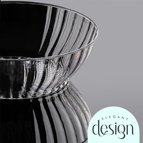 PLASTICPRO 50 Pack Small Plastic Bowls, Elegant Clear 6 oz Bowls for Parties and Occasions