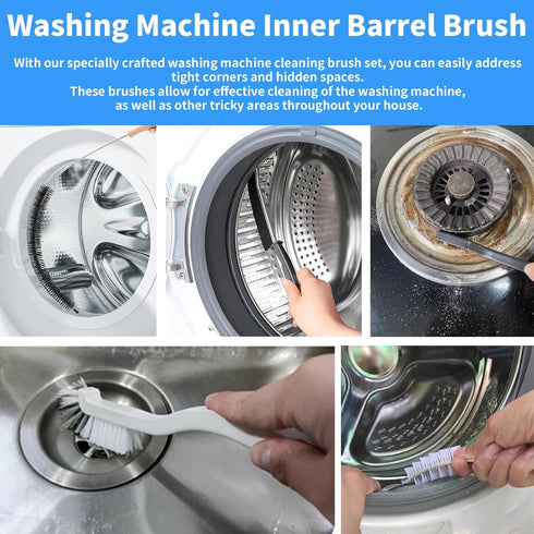 Set, (6 Washing Machine Cleaning Brush Front Load Washer Machine Cleaner Accessories, Drum Laundry Cleaner Brush