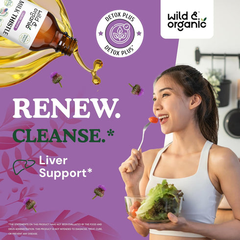 Milk Thistle Liquid - Liver Cleanse Detox - Milk Thistle Supplement for Liver Support - Silymarin Milk Thistle Liver Supplement for Liver Health - Organic Milk Thistle Seeds - 4 fl oz