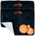 Coppure Large Gel Soft Flexible Medical Ice Packs for Injuries - 2 Pack Reusable Cold Pack for Back Pain, Migraine
