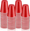 PLMMOUT 240 Pack Red Plastic Cups, Disposable Party Cup, 16 oz Shot Cups,