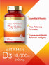 Carlyle Vitamin D 10000 IU, 400 Softgels, Value Size, Max Potency, Non-GMO & Gluten Free Supplement