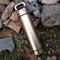 Portable Survival Waterproof Pill Container - Outdoor Waterproof Capsule Seal Bottle Holder Case - EDC Emergency Tool,