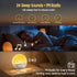 Sunset 30 Sunrise Alarm Clock & White Noise Machine, Effective Alarm Clocks for Deep Sleepers, Bluetooth Speaker Wake