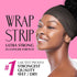 Red by Kiss Hair Wrapping Strip - Ultra Strong 2X Longer Stretch, 40 Strips for Wet/Dry Hair, White, 1 PACK
