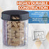 Round Pill Organizer Dispenser - Pack of 2 with 4 Compartments for Medication, Vitamins & Supplements, Daily Pill Case