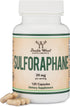 Sulforaphane Supplement, 20mg per Serving (120 Capsules), Potent Broccoli Extract for Healthy Aging by Double Wood
