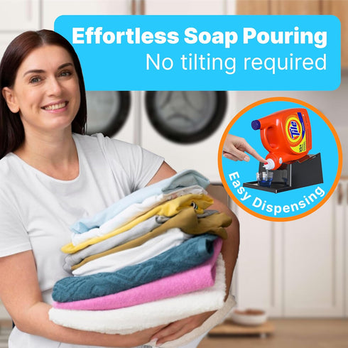 Skywin No-Spill Liquid Laundry Detergent Holder Organizer with Drip Tray for Laundry Room