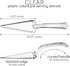 Plasticpro Disposable Heavy Duty Plastic Cake Cutter, Durable Premium Serving Utensils Clear Pack of 12