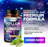 Psyllium Husk Capsules 1500mg | Natural Soluble Fiber Supplement for Digestive Health, 60 Capsules, Non-GMO, Gluten-Free