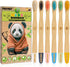 New Bamboo Kids Toothbrushes, Extra Soft Toothbrush for Kids, Natural Toothbrush Set, 6 Pack
