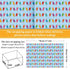 JarThenaAMCS 12 Sheets Back to School Wrapping Paper - Not Roll - Bus Apple Pencil Gift Wrap Paper Folded Flat 6 Designs DIY Craft Art Paper for First Day of School Classroom Party Supplies