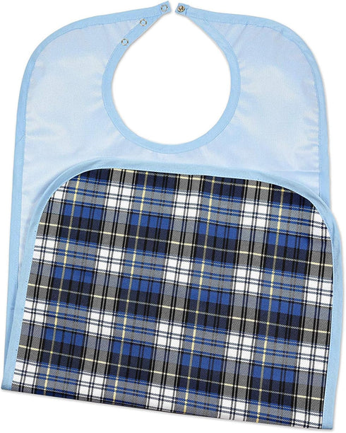 Washable Adult Bibs for Eating - Multi-Color Clothing Protectors for Men and Women