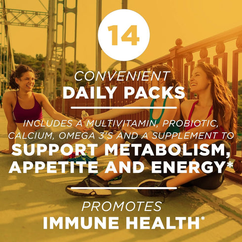 AdvoCare MNS Omni Premium Dietary Supplement for Immune, Digestive & Cardiovascular Health - 14 Daily Strip Packs