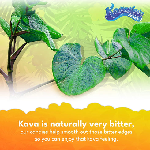 Ozia Originals Kava Kava Candy - 8 Candies Per Pack, Natural Kava Root Chill Happy Pill, Orange Flavor, 4 Packs