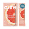 Cure Hydration Plant-Based Electrolyte Drink Mix, No Added Sugar, Coconut Water Powder, Box of 8 Packets - Grapefruit