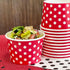 12 Ounce Disposable Paper Treat Cups, Ice Cream Bowls, Plastic Spoons, Paper Straws - Ice Cream Sundae Kit for 24,