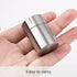 TISUR Portable Pill Cases, Waterproof Pill Bottle Medicine Organizer Case, Metal Titanium Pill Holder Pocket for Travel