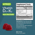 Vitamin D3 K2 Gummies, 1000 IU Vitamin D3 and K2 100mcg, Tasty Chewable Strawberry Flavored Gummy