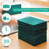 Heavy Duty Scour Pads, Non-Scratch Green Reusable Sponge Dish Scrubber, 12Pcs for Kitchen and Dish Cleaning