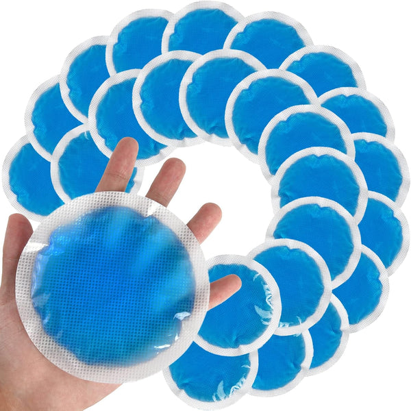 Tutmyrea Reusable Ice Packs for Injuries - 24 Pack Soft Small Cold Compress for Pain Relief, Gel Ice Packs for Kids