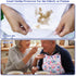 Quilax Adult Bibs for Women, Flower Pattern Adult Bibs for Seniors with Top Pocket Crumb Catcher, Waterproof Reusable