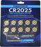 Tabbed CR2025 Batteries 10-pack, 3v Lithium Battery for Gameboy Cartridge, Solder Tabs