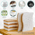 Pack 12 Plant Based Natural Sponge - of Cellulose Sponges, Safe on Non-Stick Cookware, Dual Sided Dish Sponge