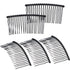 Hicarer 5 Pcs Black Metal Wire Hair Combs, 20 Teeth Twist Bridal Wedding Veil Combs
