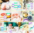MotBach 40 PCS 15g Empty Plastic Containers, Small Makeup Sample Jars with Colored Lids for Travel Cosmetic