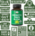 USDA Organic 3-in-1 Prebiotic Fiber - Vegan Capsules for Gut and Digestive Health with Inulin and Acacia Fibers