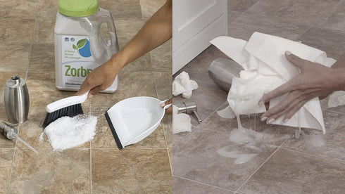 Liquid Spill Kit - 16X More Absorbent than Clay, Commercial-Grade Powder for Quick Cleanup of All Liquid Messes