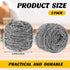 2 Pcs Stainless Steel Teak Scrub | 304 Stainless Steel Wool Scrubber | Rust Resistant for Cleaning Dishes & Furniture