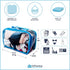 Small Clear Travel Packing Cube/See Through PVC Plastic Pouch for Carry On Suitcase, Backpack or Diaper Bag,