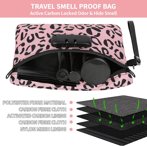 Smell Proof Bag, Dog-Tested Containers with Lock, Odor Proof Case Storage Bags for Your Accessories