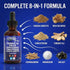 Tongkat Ali Liquid Drops Shilajit, Ashwagandha, Turkesterone, Fadogia Agrestis, Magnesium, Irish Sea Moss, and Zinc